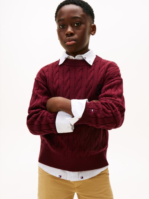 Cable Knit Crew Neck Jumper