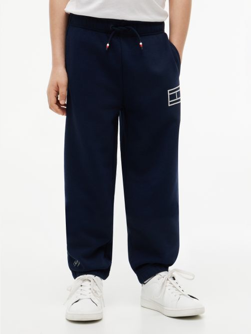 Outline Flag Wide Cuffed Leg Joggers