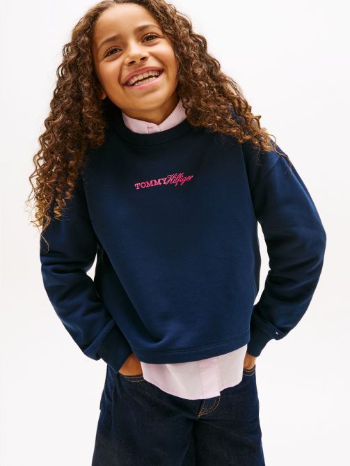 Glitter Logo Relaxed Terry Sweatshirt