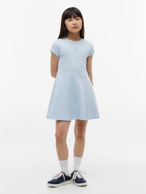 Tonal Flag Logo Skater Dress