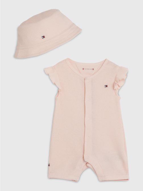 Waffle Knit Shortall Gift Set