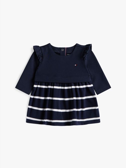 Essential Frill Long Sleeve Dress