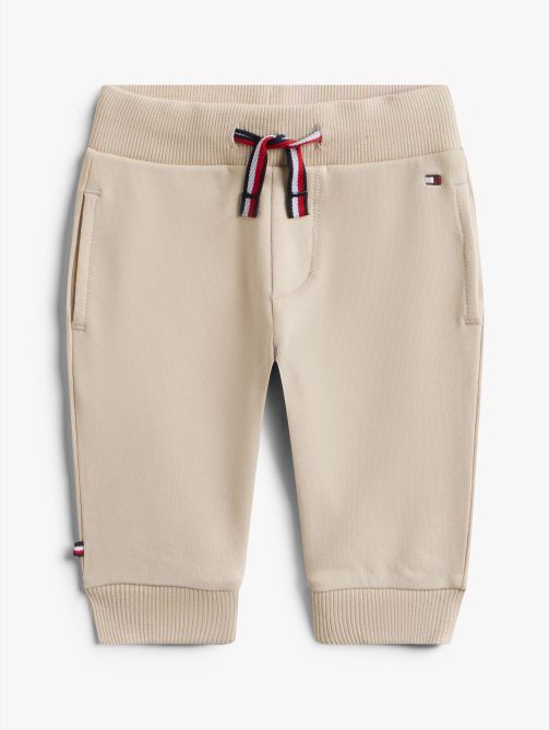 بنطلون رياضي برباط مزين بشريط التوقيع