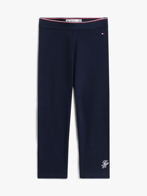 بنطلون ليغنز بخصر مزين بشريط