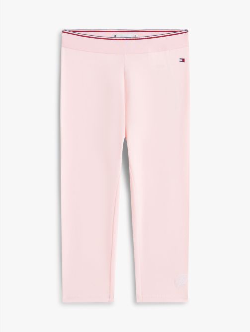 بنطلون ليغنز بخصر مزين بشريط