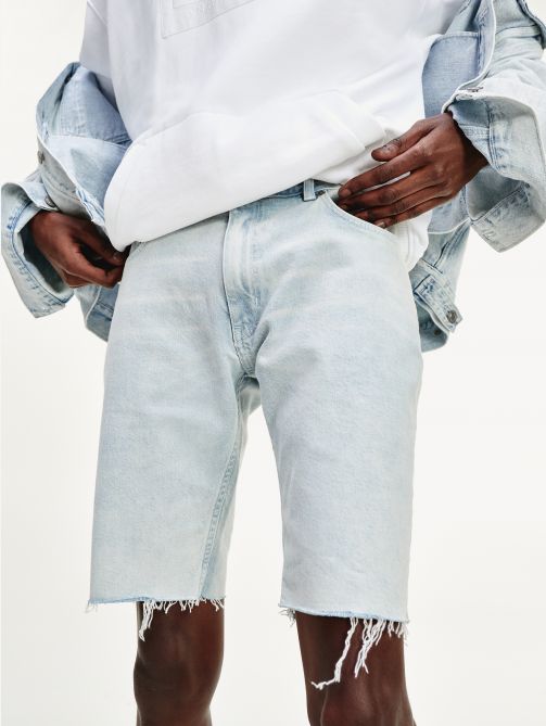 Lewis Hamilton Bleach Wash Denim Shorts