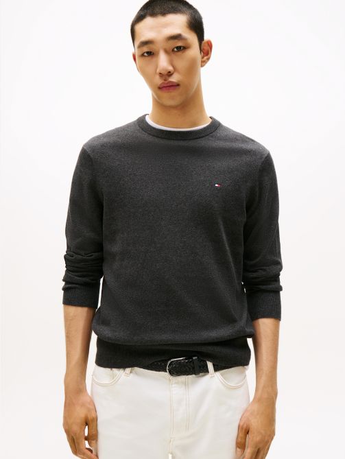 بلوفر كشمير بياقة دائرية