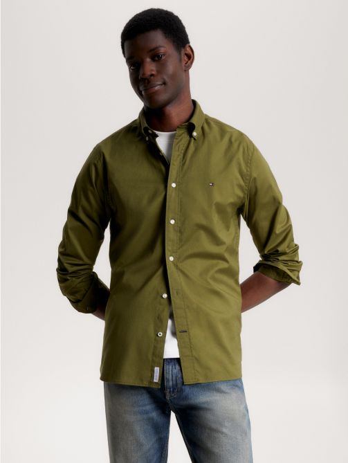 Olive - Garment Dyed Oxford Shirt