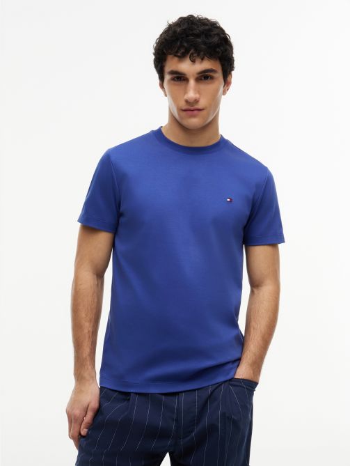 Logo Interlock Knit Slim T-Shirt