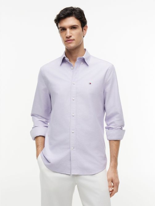 Regular Fit Flag Embroidery Oxford Shirt