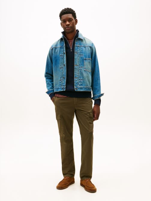 بنطلون كارجو دينتون من قماش التويل بساق مستقيمة