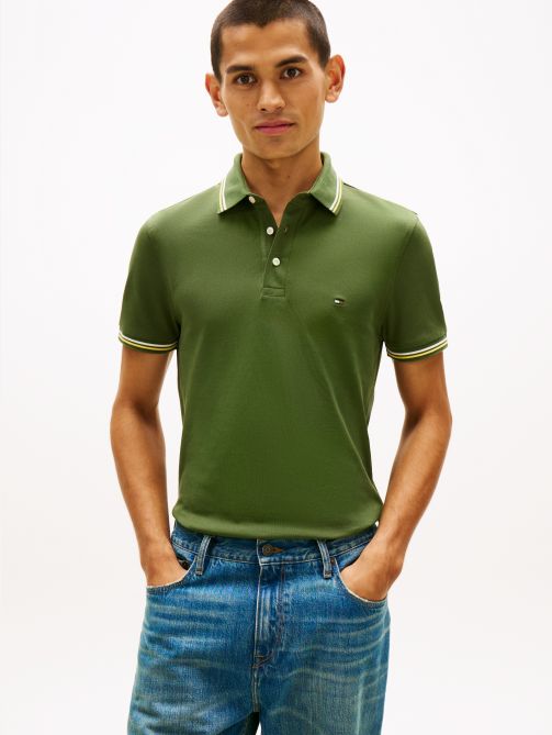 Slim Tipped Polo T-Shirt