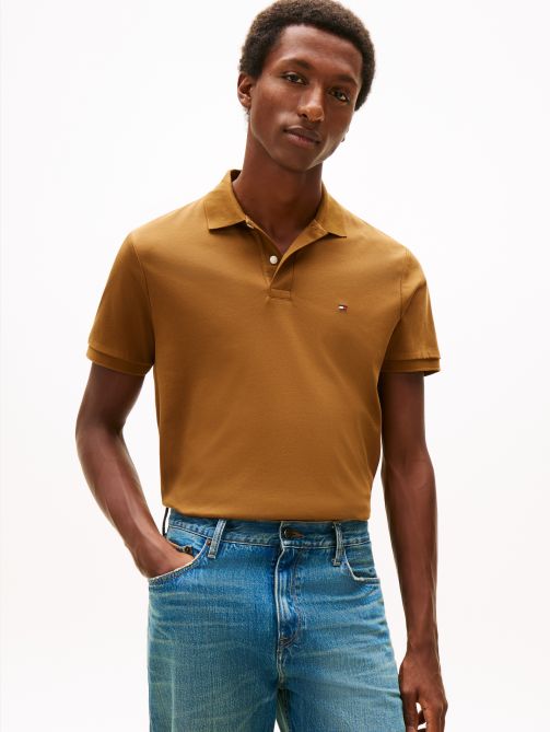 Regular Fit Flag Embroidery Polo T-Shirt