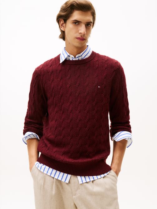 Pure Wool Cable Knit Jumper