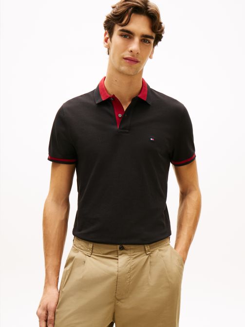 Regular Fit Colour-Blocked Collar Polo T-Shirt
