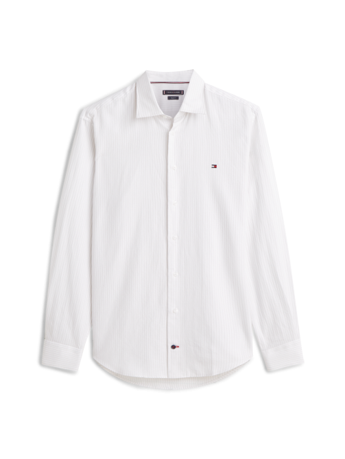 Twill Pinstripe Long Sleeve Shirt