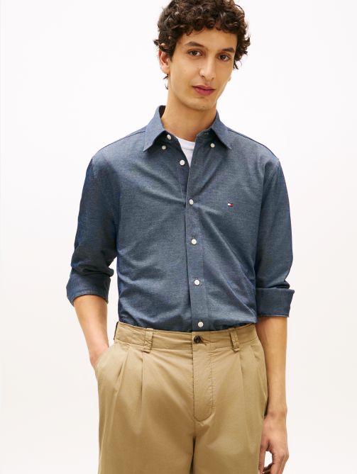Performance Regular Fit Pique Oxford Shirt