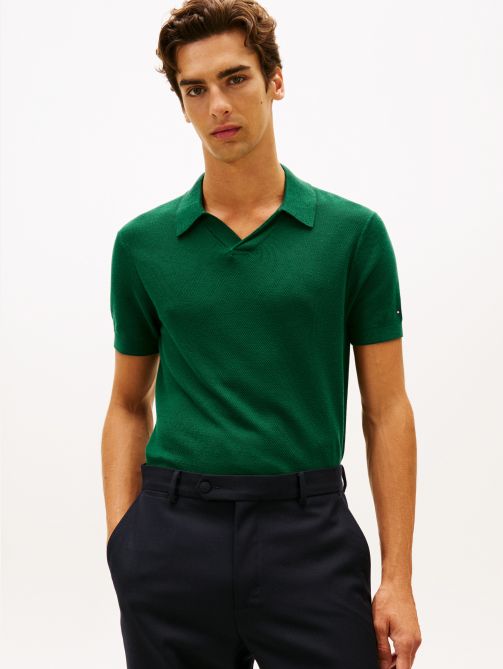 Smart Casual Regular Fit Honeycomb Polo T-Shirt