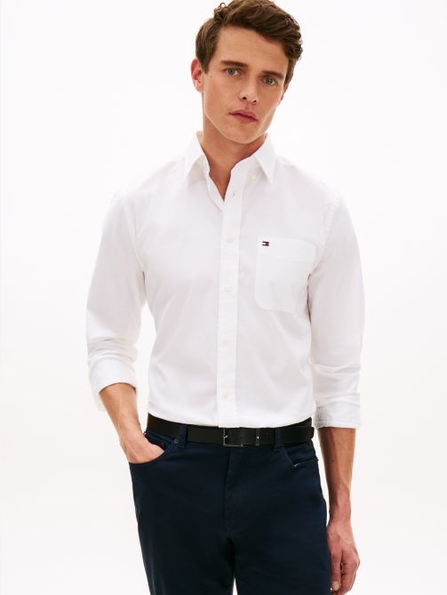 Regular Fit Button-Down Lightweight Oxford Shirt