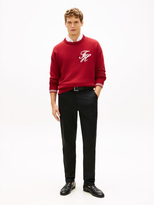 Denton Satin Straight Leg Chinos