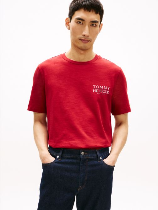 Heritage Back Logo Textured Jersey T-Shirt