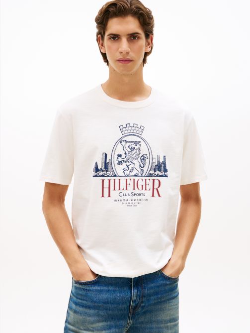 Heritage Textured Crest Graphic Relaxed T-Shirt