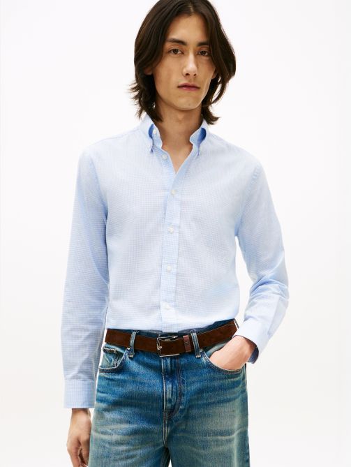 TH Flex Regular Fit Grid Check Shirt