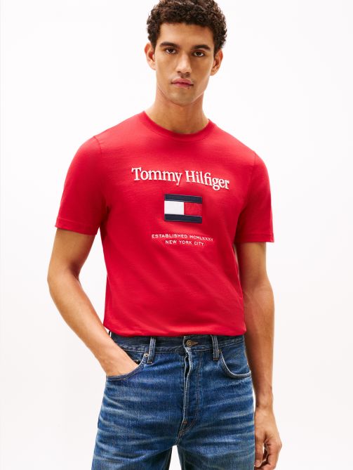 Logo Embroidery Crew Neck T-Shirt