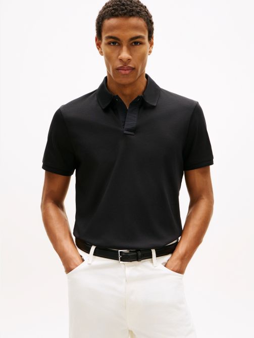 Regular Fit Concealed Placket Polo Shirt