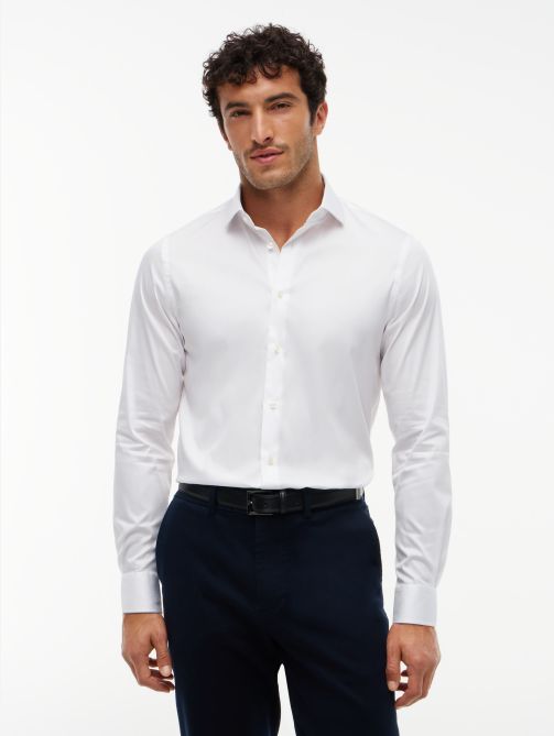 New York Label TH Flex Slim Twill Shirt