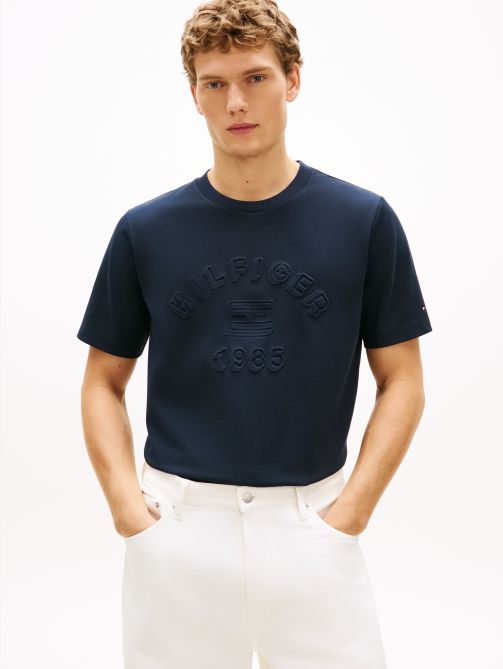 Textured Logo Pique T-Shirt
