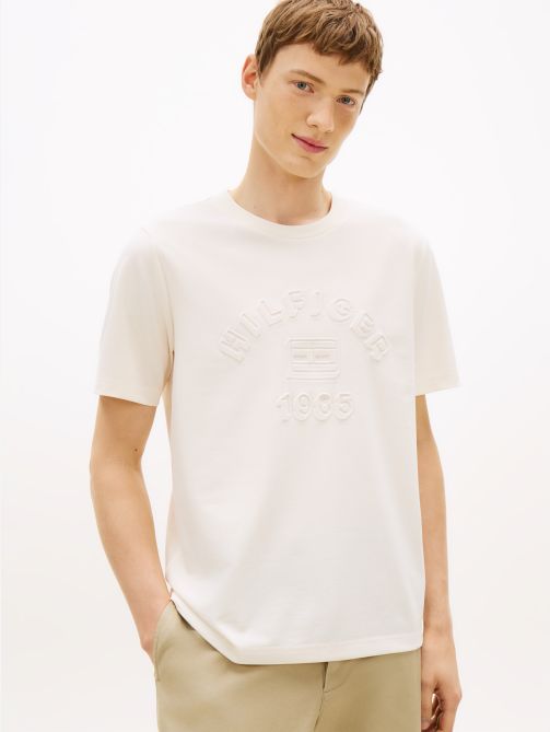 Textured Logo Pique T-Shirt