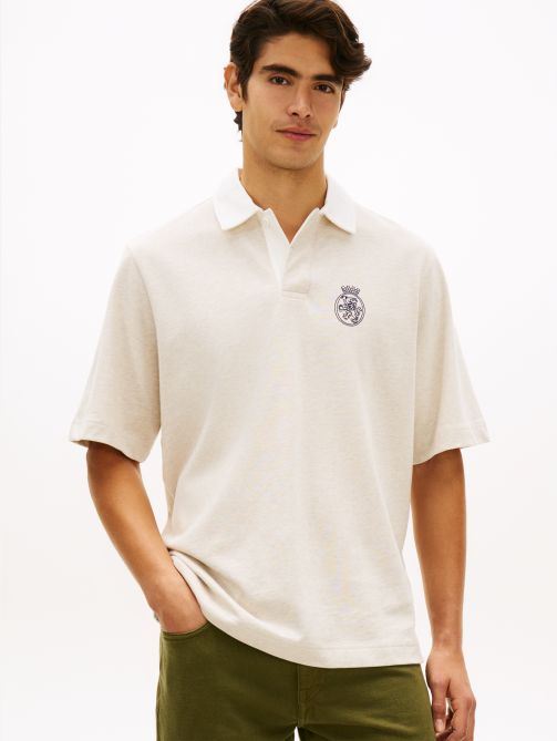 Heritage Relaxed Back Embroidery Polo Shirt