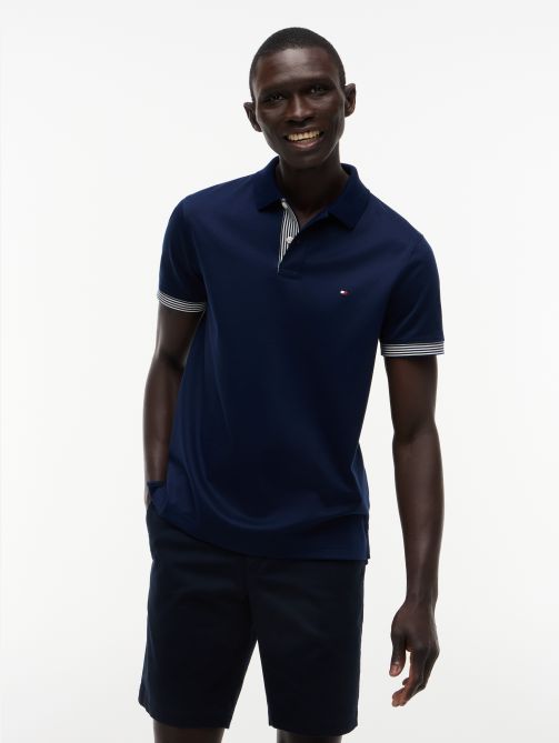 Regular Fit Tipped Cuff Polo Shirt