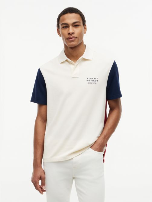 Classic Fit Colour-Blocked Polo Shirt