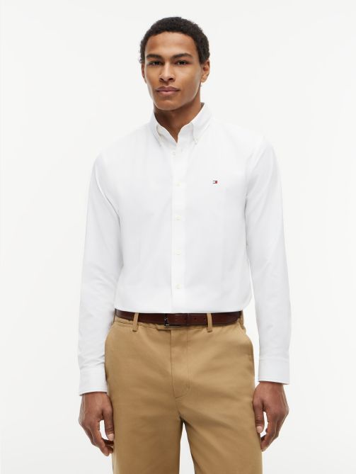 Performance Regular Fit Button-Down Poplin Shirt