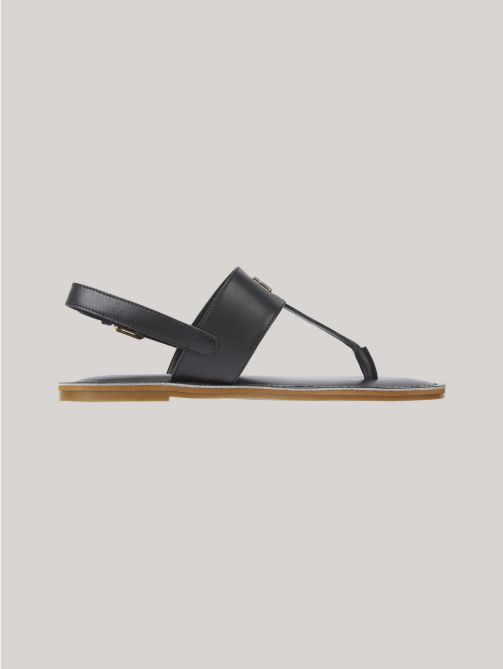 Monogram Plaque Flat Thong Sandals Tommy Hilfiger