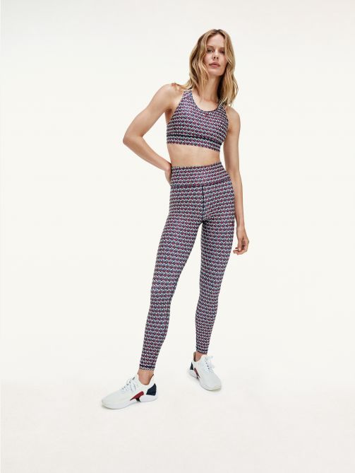 Sport Monogram Print High Rise Full Length Leggings