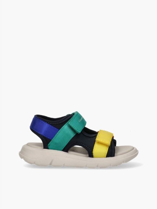Boys’ Color Block Sandals with Double Velcro