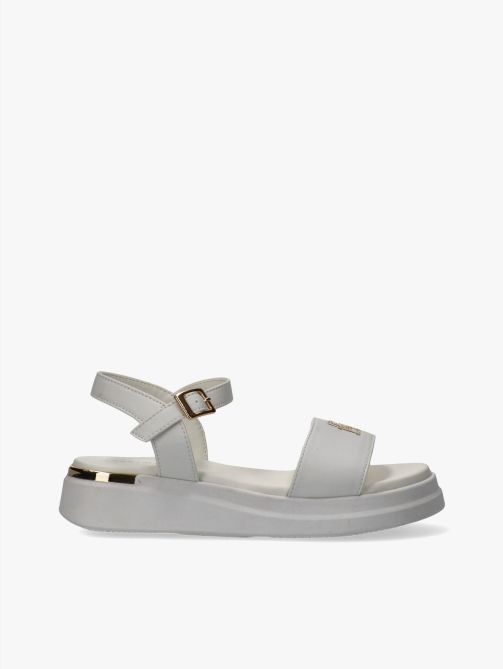 Girls Clean Sandals Kelly with Buckle White