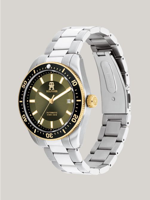 ساعة غطس أوتوماتيكية بقرص أخضر