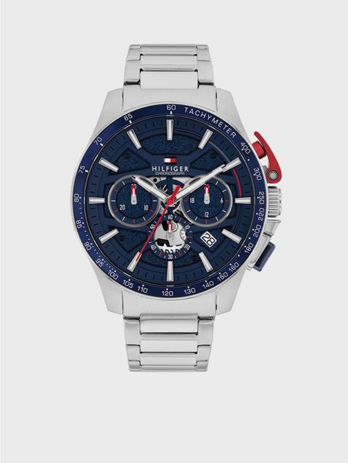 Bank Blue Dial Chronograph Watch