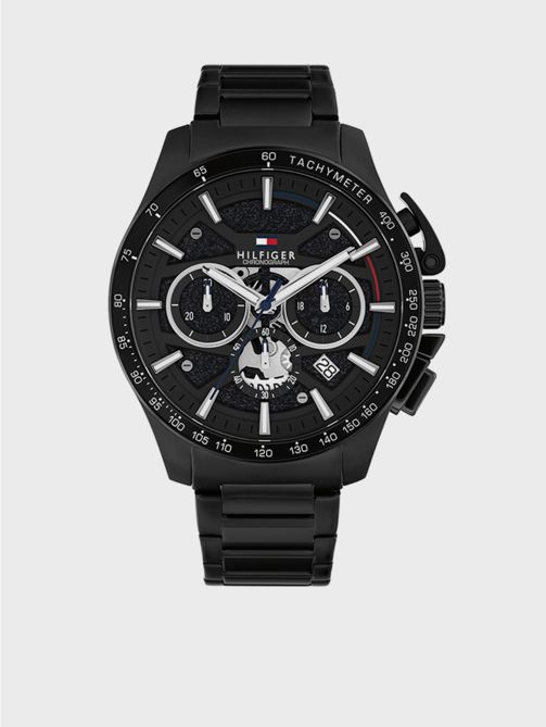 Bank Black Dial Chronograph Watch