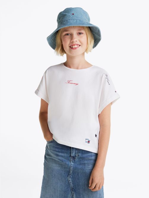 Logo Crew Neck Cropped T-Shirt