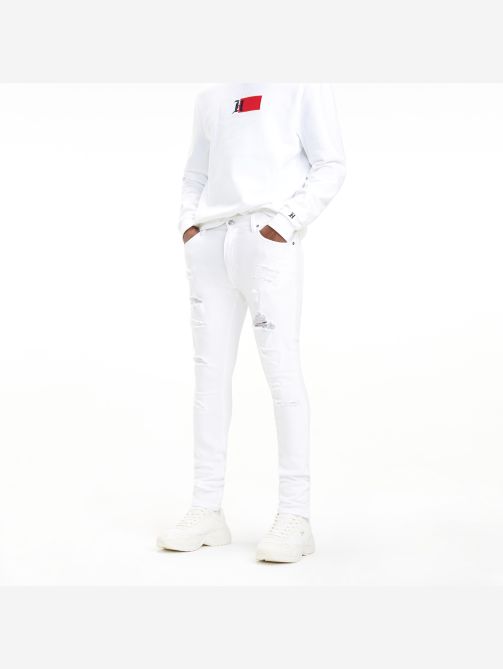 Lewis Hamilton Slim Fit Distressed Jeans