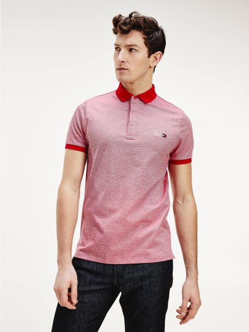 Mercedes-Benz Stripe Slim Fit Polo