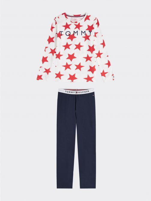 Star Print Long Sleeve Pyjama Set