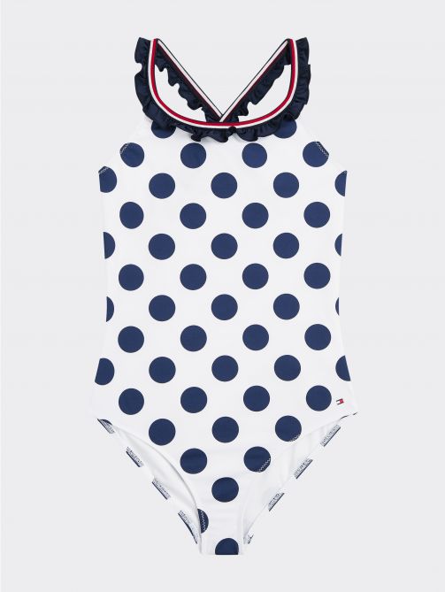 Ruffle Polka Dot Swimsuit