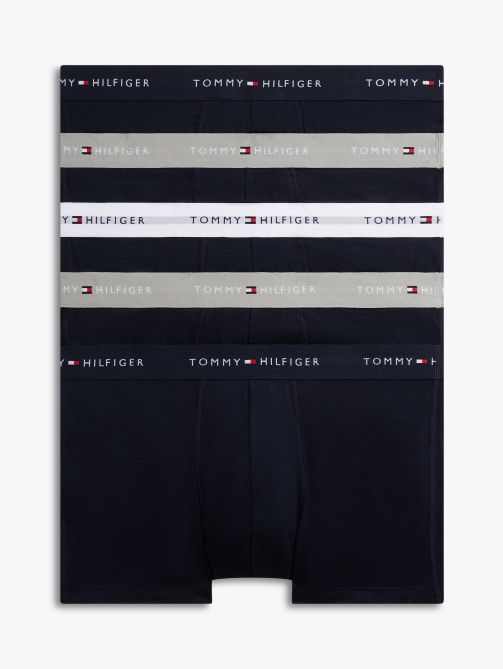 5-Pack Signature Repeat Logo Waistband Trunks