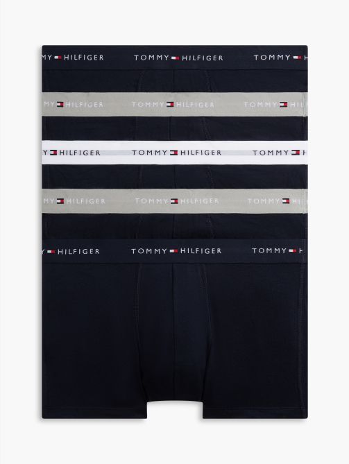 5-Pack Signature Repeat Logo Waistband Trunks